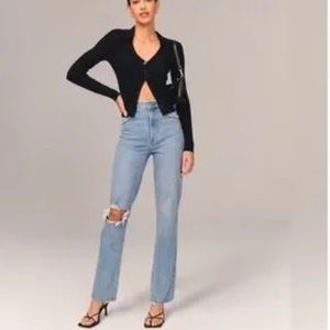 Abercrombie & fitch 90s high rise straight leg jeans
